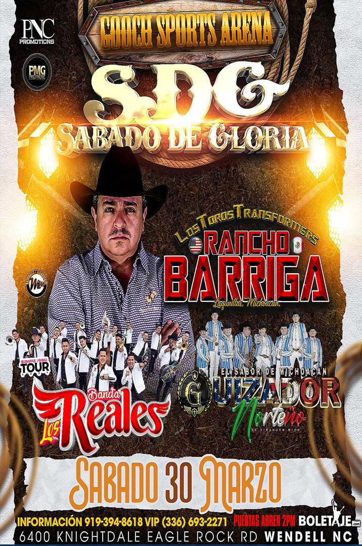 Rancho Barriga, Banda Los Reales y Guizador Norteño