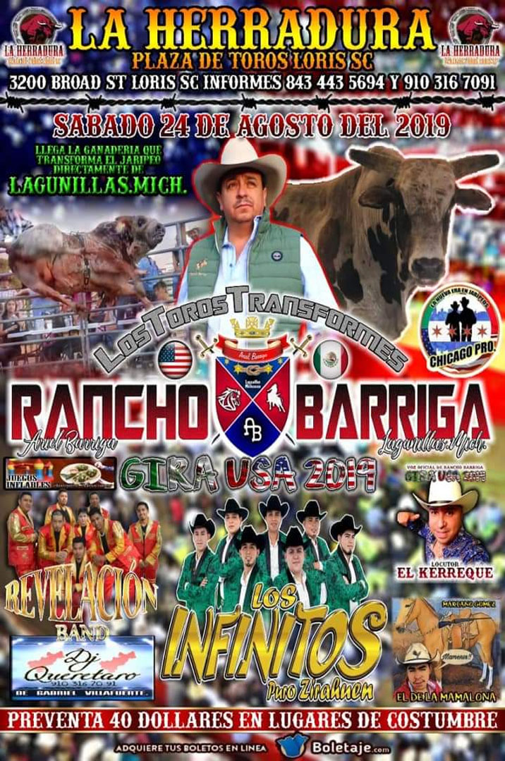 Rancho Barriga, Revelación Band y Los Infinitos 